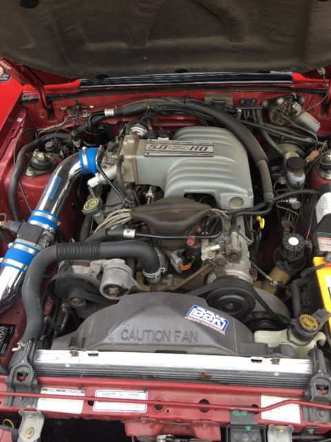 1991 Red Ford Mustang Hatchback