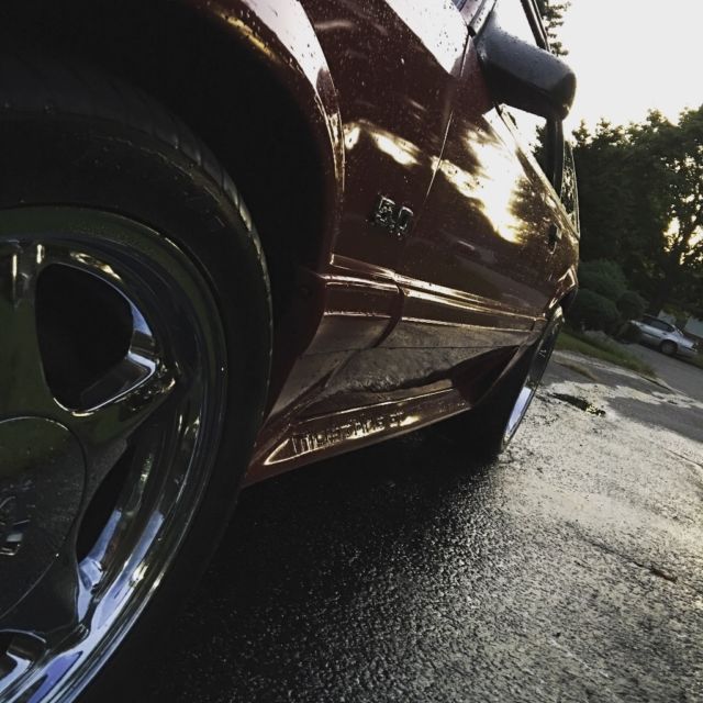 1991 Red Ford Mustang Hatchback