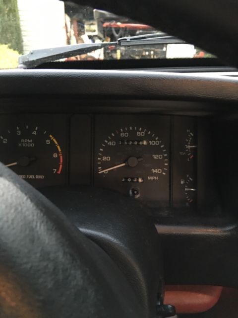 1991 Red Ford Mustang Hatchback