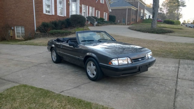 1991 Gray Ford Mustang Convertible