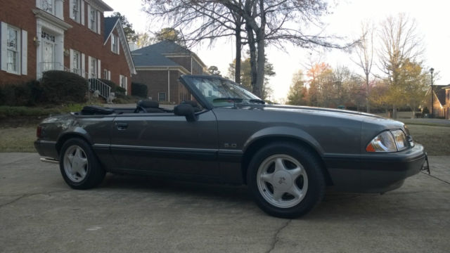 1991 Gray Ford Mustang Convertible