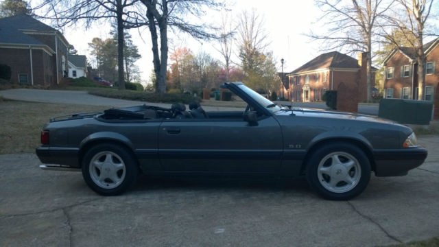 1991 Gray Ford Mustang Convertible