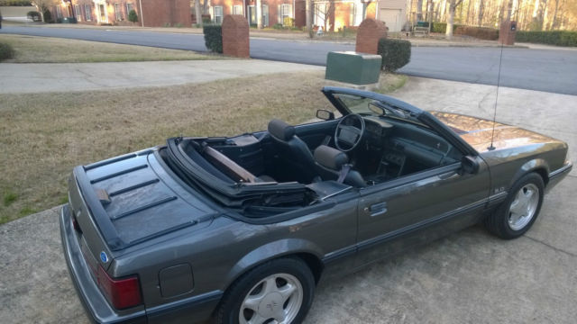 1991 Gray Ford Mustang Convertible