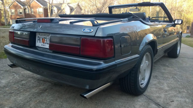 1991 Gray Ford Mustang Convertible