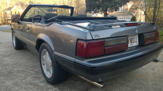 1991 Gray Ford Mustang Convertible
