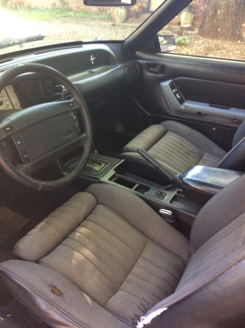 1991 Red silver Ford Mustang Hatchback