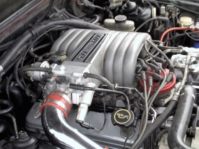 1991 MAROON Ford Mustang Hatchback