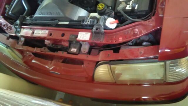 1991 Burgundy Ford Mustang Convertible