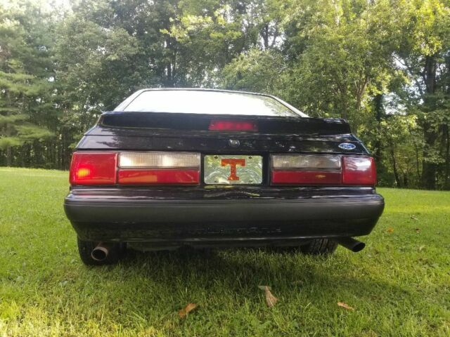 1991 Black Ford Mustang Hatchback