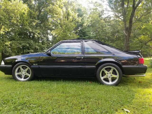 1991 Black Ford Mustang Hatchback