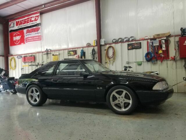 1991 Black Ford Mustang Hatchback