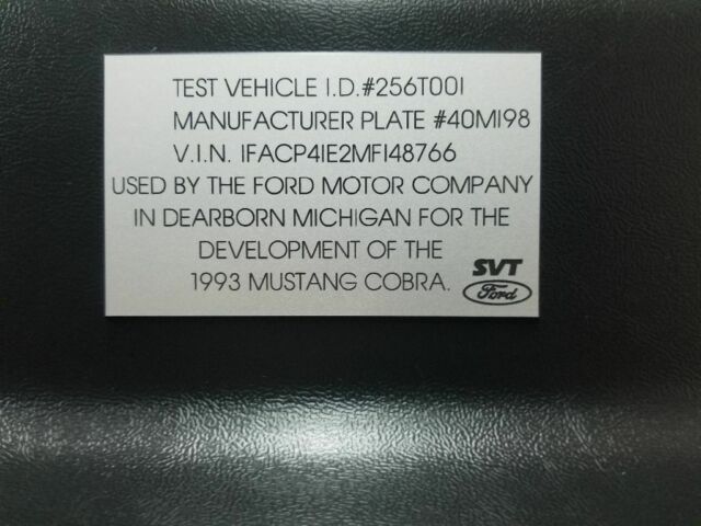 1991 Black Ford Mustang Hatchback