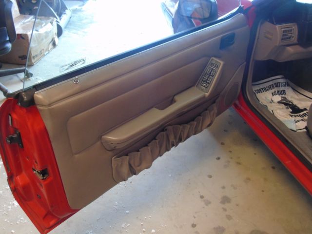 1991 Red Ford Mustang Convertible