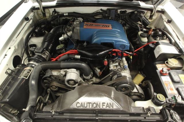 1991 White Ford Mustang