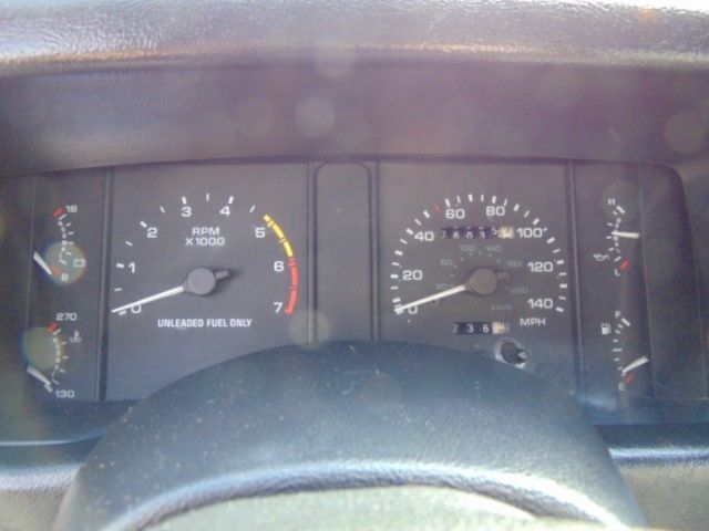 1991 White Ford Mustang Convertible