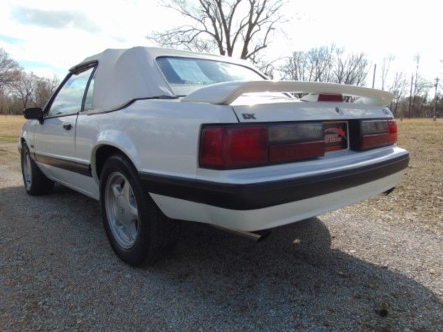 1991 White Ford Mustang Convertible