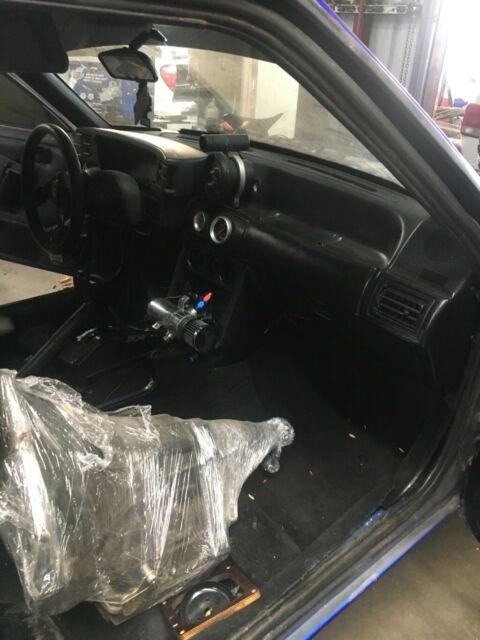 1991 Blue Ford Mustang