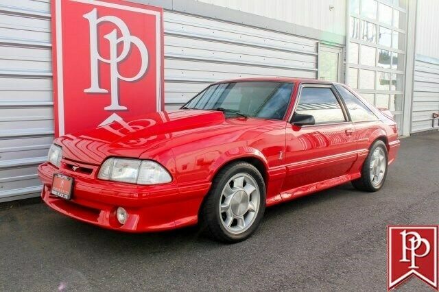 1991 Red Ford Mustang --