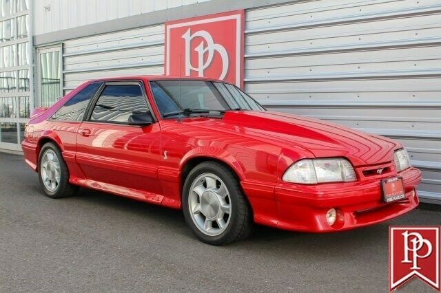 1991 Red Ford Mustang --