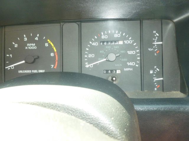1991 Red Ford Mustang Convertible