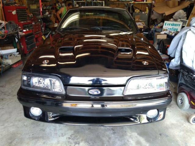 1991 Black Ford Mustang Hatchback