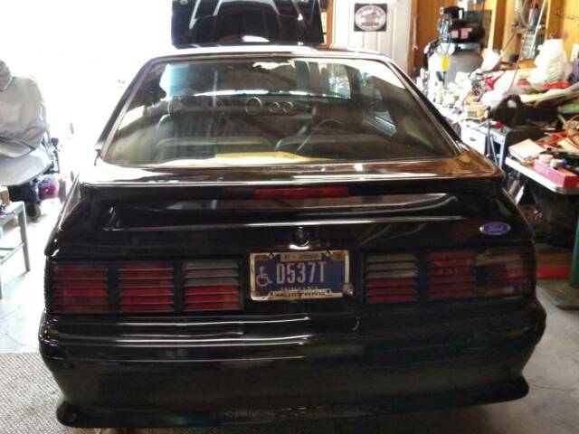 1991 Black Ford Mustang Hatchback