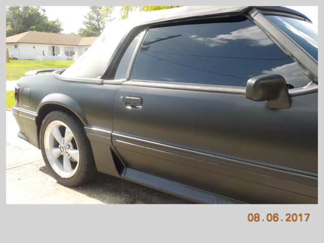 1991 Black Ford Mustang Convertible