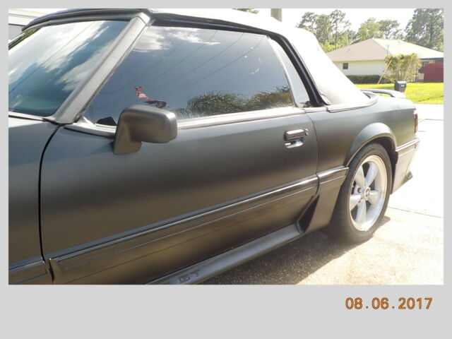 1991 Black Ford Mustang Convertible
