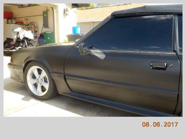 1991 Black Ford Mustang Convertible