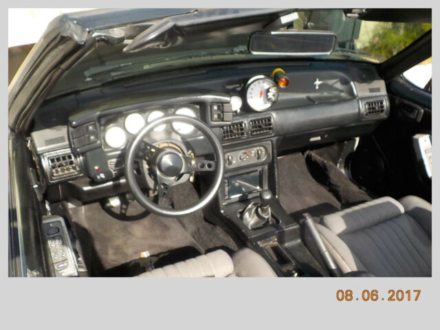 1991 Black Ford Mustang Convertible