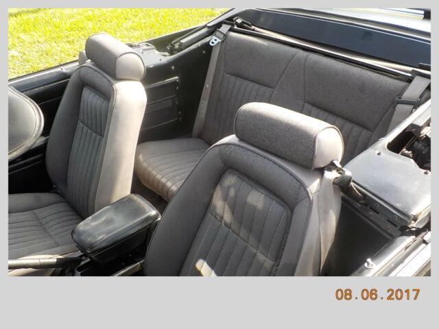 1991 Black Ford Mustang Convertible