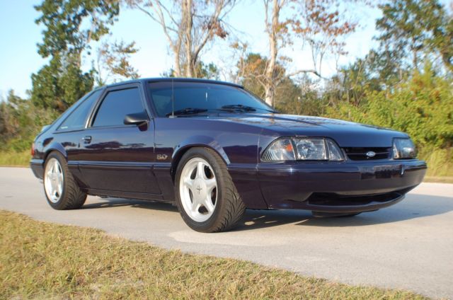 1991 Blue Ford Mustang Coupe