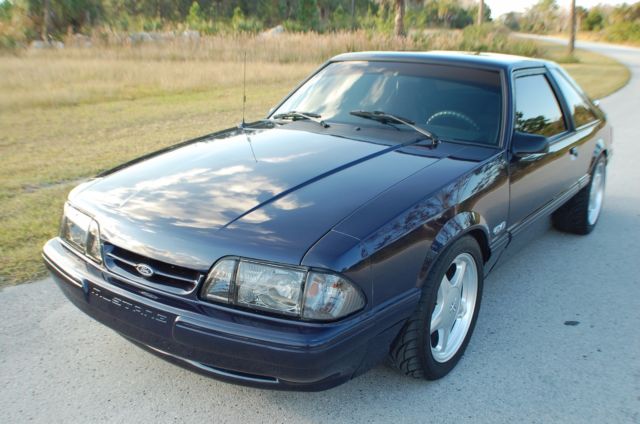1991 Blue Ford Mustang Coupe