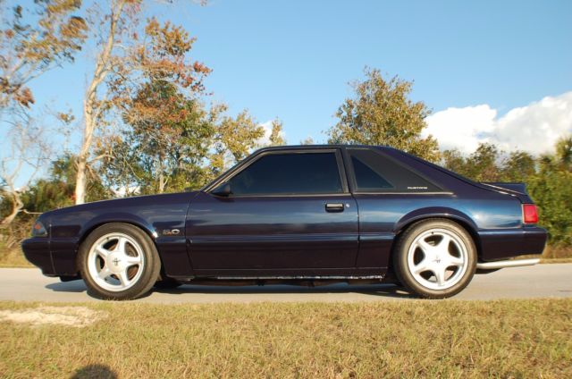 1991 Blue Ford Mustang Coupe