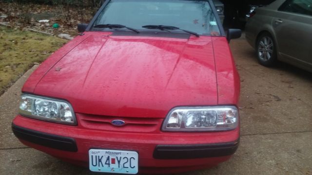 1991 Emerald Green Ford Mustang Convertible