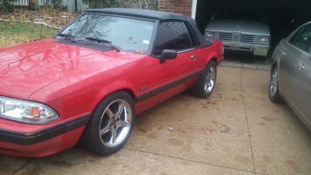 1991 Emerald Green Ford Mustang Convertible