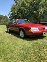 1991 Red Ford Mustang Coupe