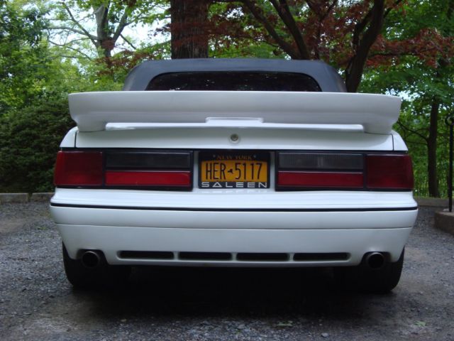 1991 White Ford Mustang Convertible