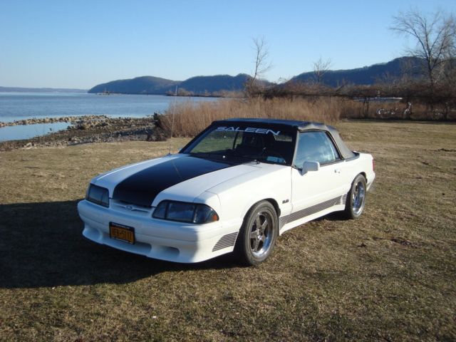 1991 White Ford Mustang Convertible