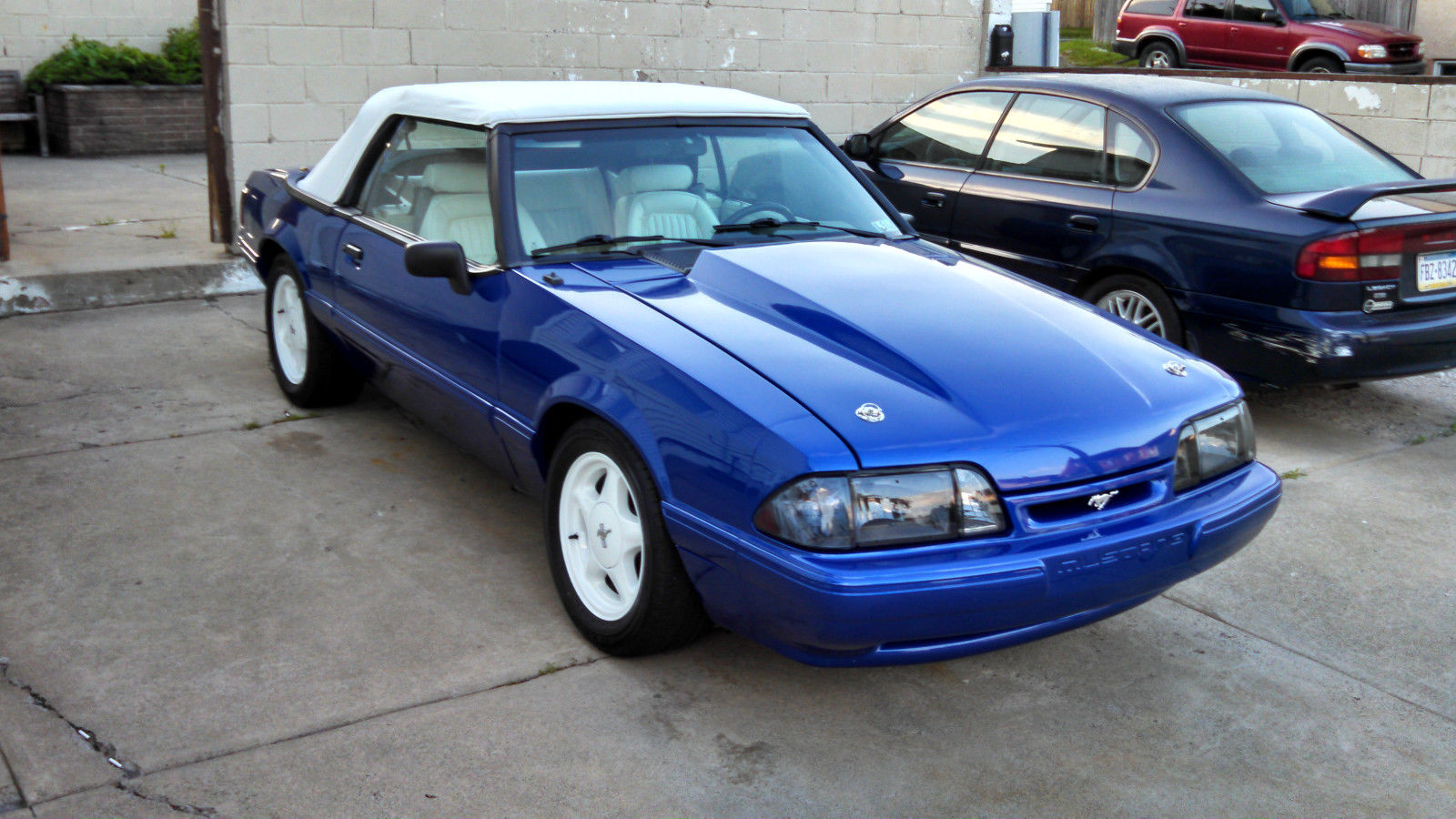 1991 Ultra Sonic Blue Pearl Ford Mustang Convertible