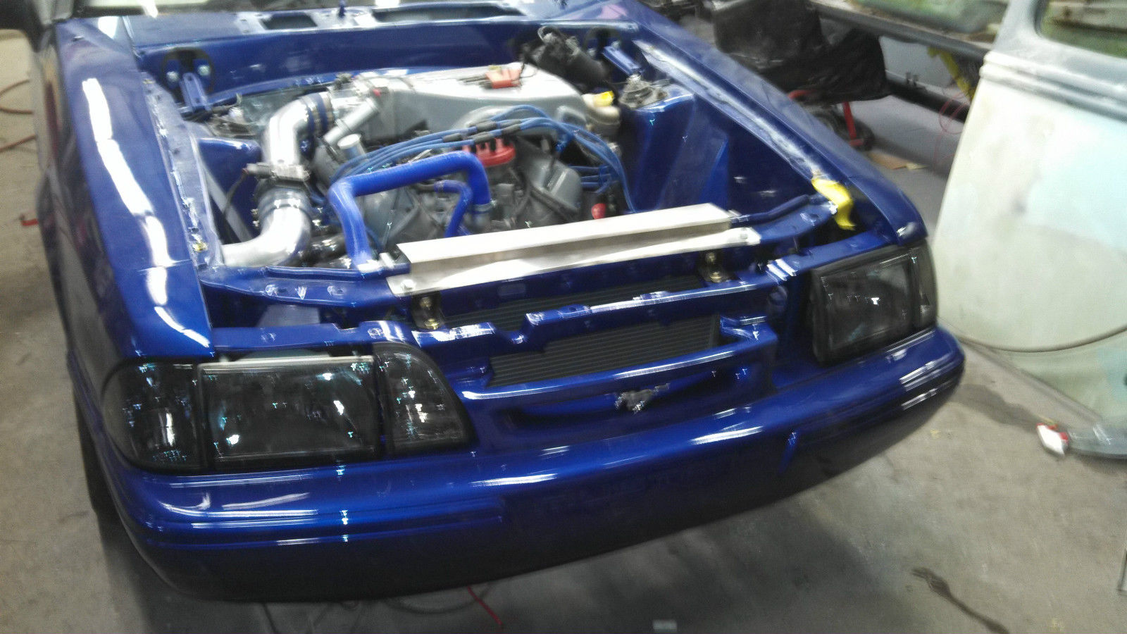 1991 Ultra Sonic Blue Pearl Ford Mustang Convertible