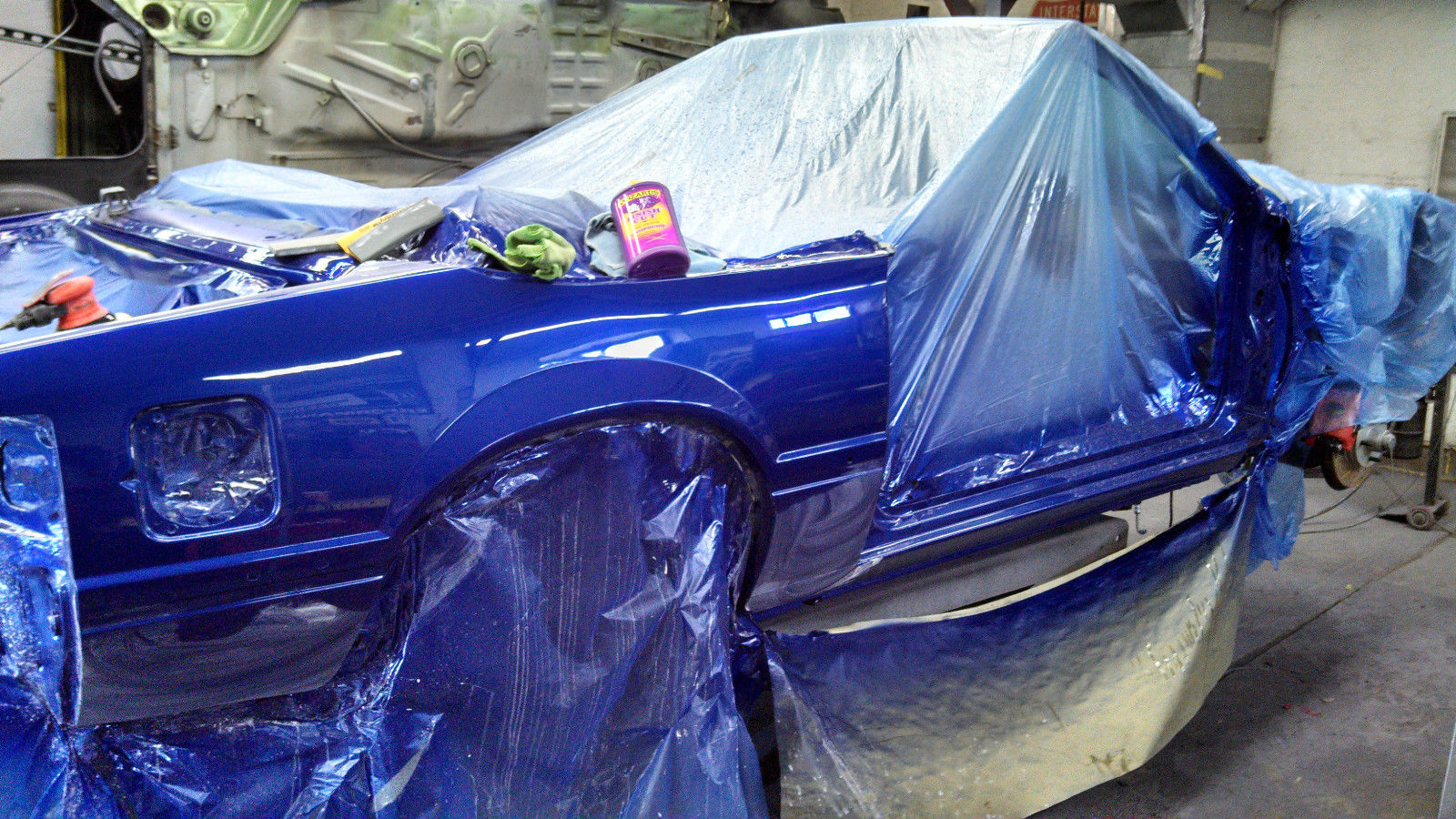 1991 Ultra Sonic Blue Pearl Ford Mustang Convertible