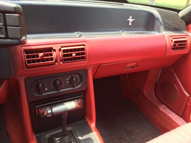 1991 White Ford Mustang Convertible
