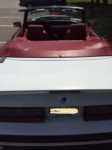 1991 White Ford Mustang Convertible