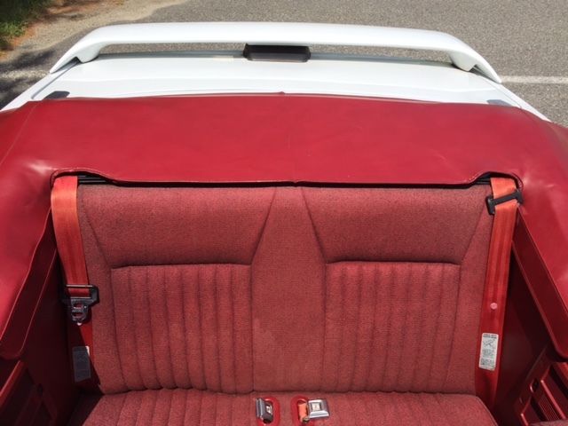 1991 White Ford Mustang Convertible