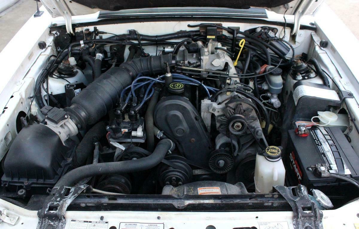 1991 White Ford Mustang Convertible, 81k, AC