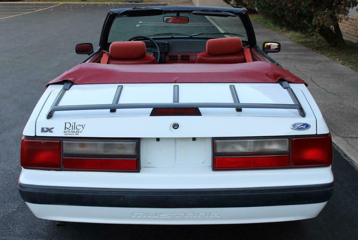 1991 White Ford Mustang Convertible, 81k, AC