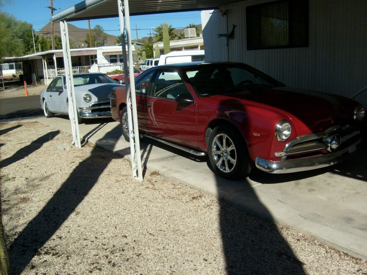 1949 Red Ford Thunderbird Coupe