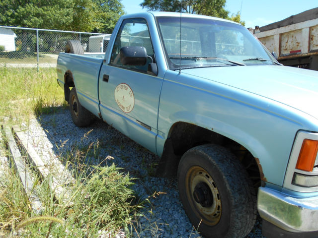 1991 Blue GMC Sierra 1500 Standard Cab Pickup