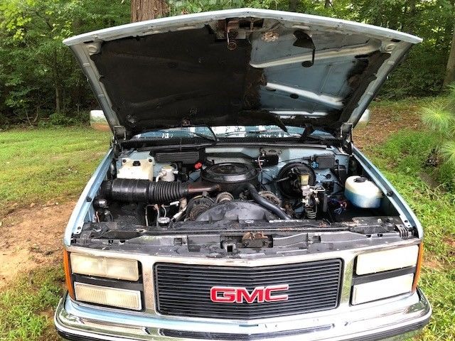 1991 Blue/White GMC Sierra 1500 Standard Cab Pickup